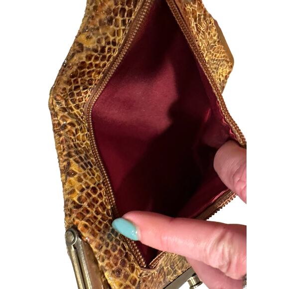 HOBO Vintage Lauren Clutch Wallet - Snakeskin - Picture 9 of 12
